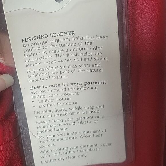 NWT Vintage XS Womens 80s Red Leather Peplum CHIA Fitted Sexy Cinch Jacket Coat - Picture 13 of 16